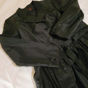 Simon Chang Vintage 90s Tuxedo-Style Jacket, Convertible, Black